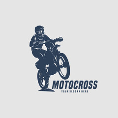 vector of motocross logo design
