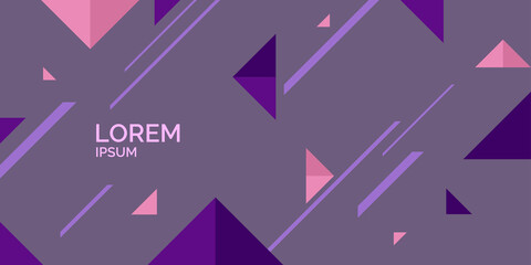 Abstract geometric background. Design poster with the flat figures.