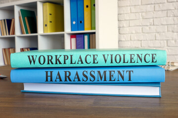 Law book about workplace violence and harassment.