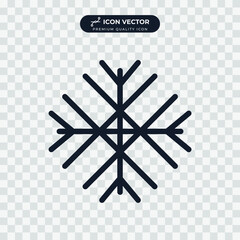 snowflake icon symbol template for graphic and web design collection logo vector illustration