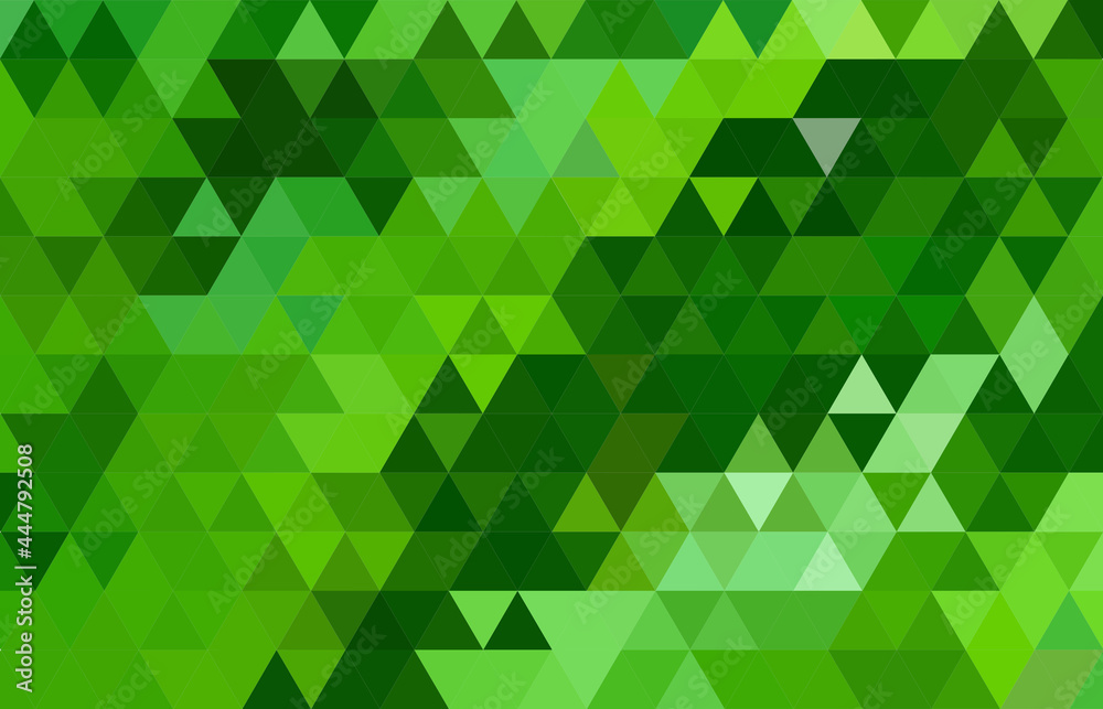 Wall mural abstract texture geometry triangle green pattern background.vector