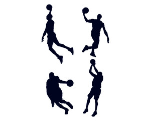 sets Basketball sport design 2020 games abstract vector illustration symbols signs icons