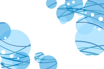 抽象的なバブルの背景　長方形　ホワイトA