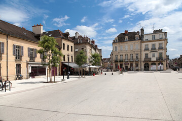 Fototapeta premium Dijon, France. Charrue street view