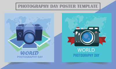 Photography Day vector illustration. Photography design. World photography day vector template.