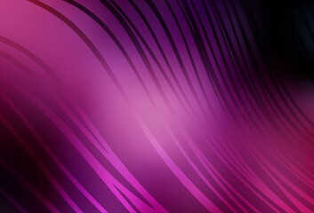 Dark Purple, Pink vector pattern with wry lines.