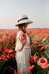 The girl in the poppies