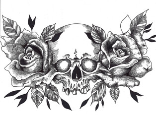 Skull and Roses
