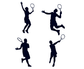 Plakat sets Tennis sport design 2020 games abstract vector illustration symbols signs icons