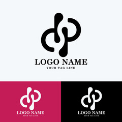 Initial letter PP logo vector design template. Initial PP minimalist logo template vector.