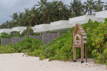 beach hut in the beach