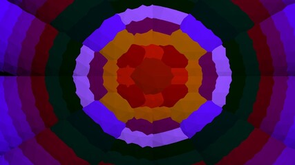 Obraz premium blurred geometric mandala with uneven asymmetric shapes and noises . abstract background.