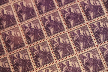 postage stamps letter paper print