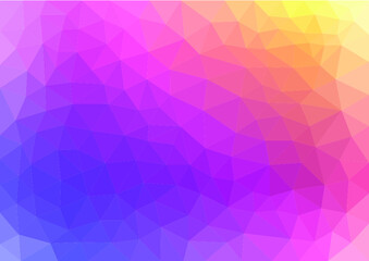Multicolor geometric rumpled triangular low poly origami style gradient illustration graphic background. Vector polygonal design for your business. Rainbow, spectrum image.