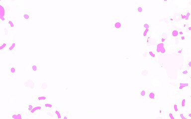 Light Pink vector background with abstract shapes.