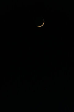 New Moon with Venus and Mars in the evening