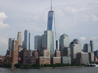 New York City skyline with Hudson River