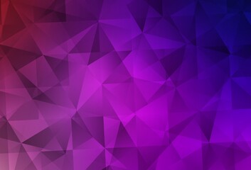 Light Purple, Pink vector polygonal template.