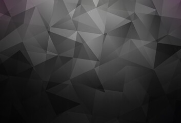 Dark Gray vector low poly background.