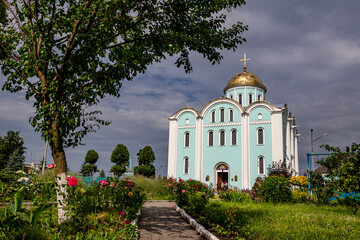 View of the Dormition of the Theotokos Cathedral (Russian Orthodox Church), Volodymyr-Volynsky, Ukraine.