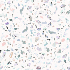 Terrazzo Texture Vector. Flooring Seamless Pattern