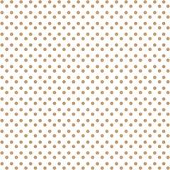 White and brown Polka Dot seamless pattern. Vector background.