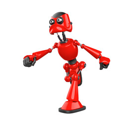Fototapeta premium nice robot is angry