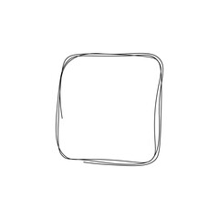 Set of the hand drawn scribble circles. Vector element isolated on transparent background. Vector illustration.