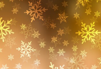 Light Orange vector layout in New Year style.