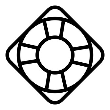 recommend clip art: Lifebuoy icon outline vector. Safety buoy ring. Rescue lifebuoy