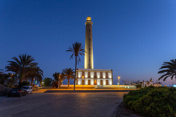 Obraz premium Maspalomas Lighthouse in Gran Canary, Spain