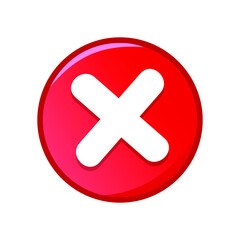 Fototapeta premium Cross close symbol png vector isolated on white background. editable eps 10.