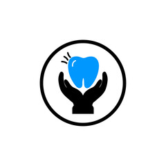 Creative dental care icon