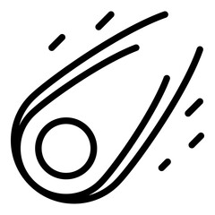 Space comet icon outline vector. Astronomy cosmos. Science meteor