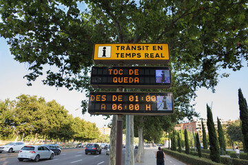 curfew between midnight and 6am at valencia City, spain