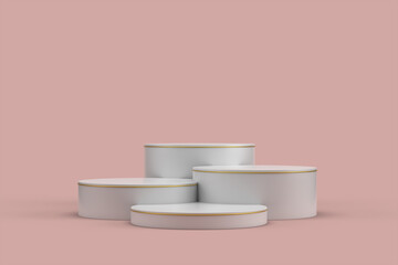 Abstract Podium, Platform Minimal Product Presentation, 3D Render