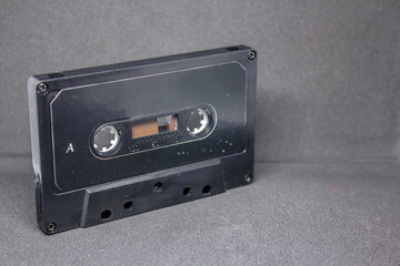 Obraz premium audio cassette on grey background