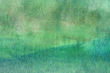 green watercolors on paper texture
