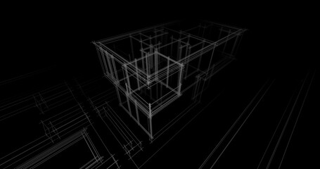 house architecture digital drawing