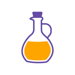 Olive Oil Glass Jug Pitcher vector glyph icon