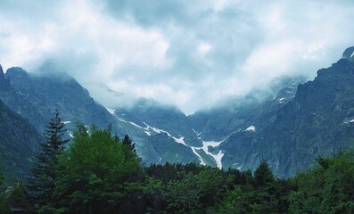 

Morskie Oko lake in the Polish Tatras. The Tatras are the highest mountains in Poland