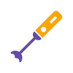 Hand blender vector glyph icon. Kitchen appliance