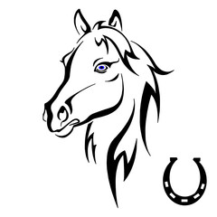 horse head silhouette