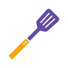 Kitchen spatula flat glyph icon. Kitchen appliance