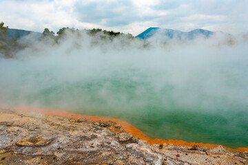 Natural wonders at Waiotapu Thermal Wonderland, New Zealand
