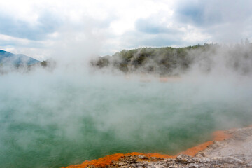 Natural wonders at Waiotapu Thermal Wonderland, New Zealand