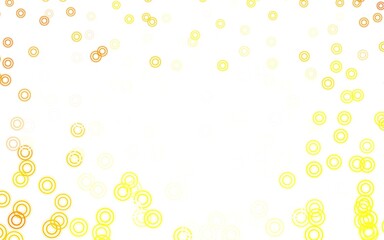 Light Orange vector background with spots.