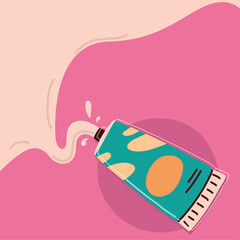 cosmetic tube of foundation