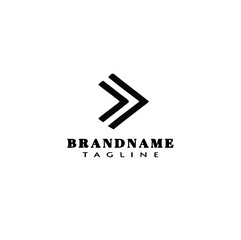 beautiful arrow design logo icon design vector simple