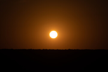 Silhueta do por do sol